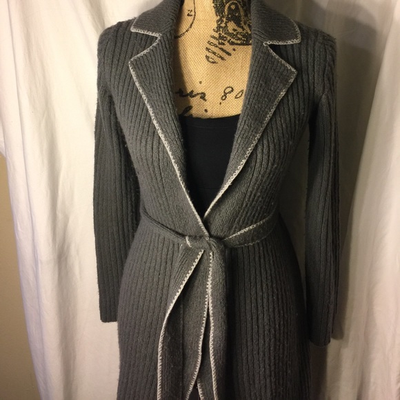 Ann Taylor Long Belted Sweater - Picture 2 of 5